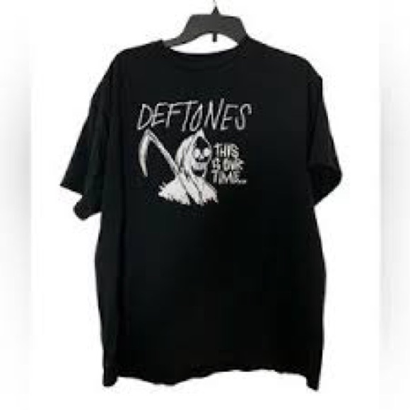 Deftones T Shirt Skeleton Grim Reaper  This Is Our Time xxx Numetal Men’s L - Picture 1 of 5